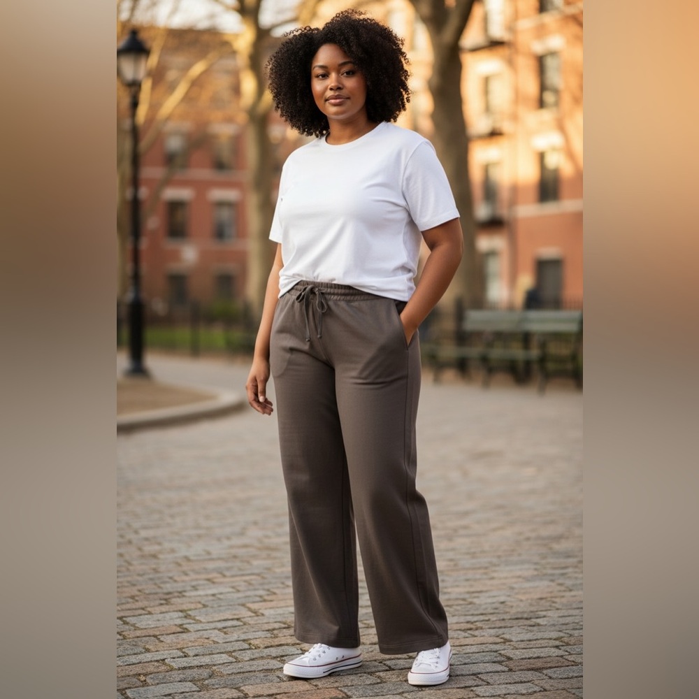 Athleta‎ Women’s Wide Leg Lounge Pants Brown XL